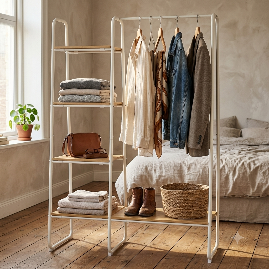 Clothes Rack with shelves