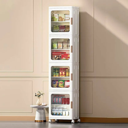 Narrow Storage Cabinet W/ Wheels