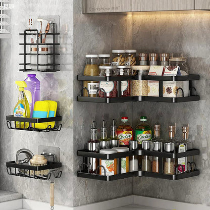 5 Pack Corner Shelf Bathroom  No Drilling, Rustproof