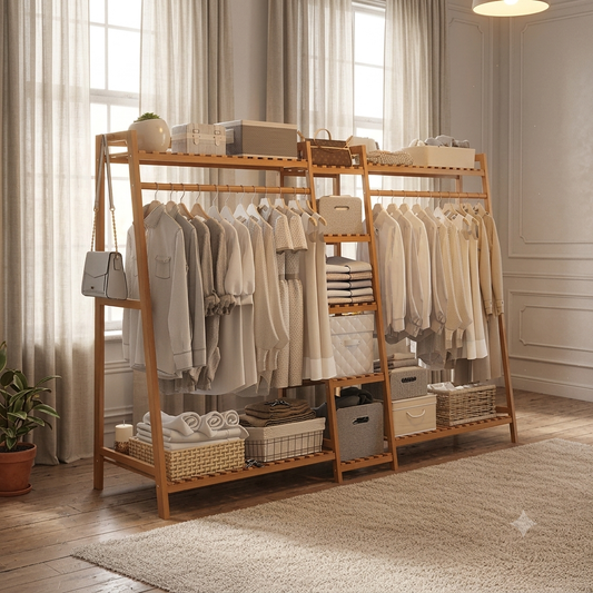 Bamboo Clothes Rack