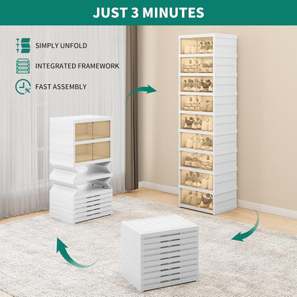 Foldable Shoe Rack Organizer Cabinet