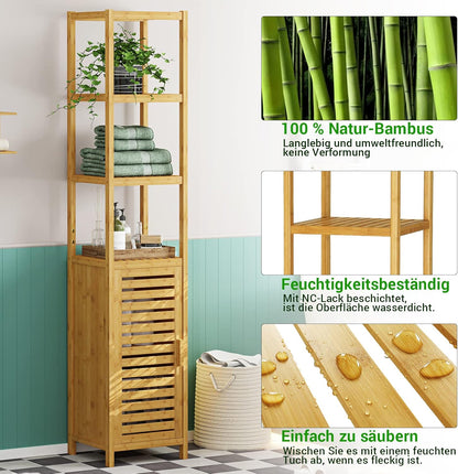 Freestanding Bamboo Cabinet