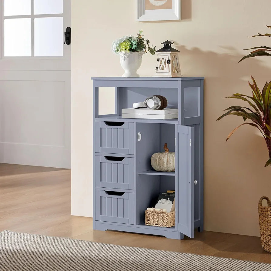 Yaheetech Storage Cabinet, Gray