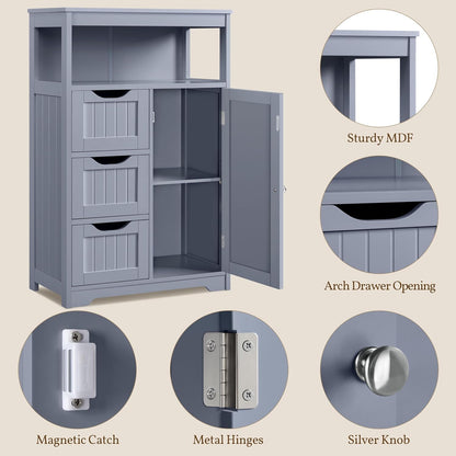 Yaheetech Storage Cabinet, Gray