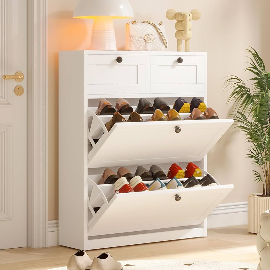 VOWNER Shoe Cabinet (Black or white)