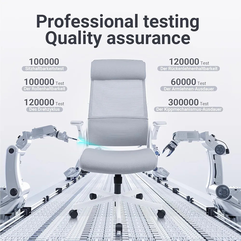 MELOKEA Gray Office Chair Ergonomic