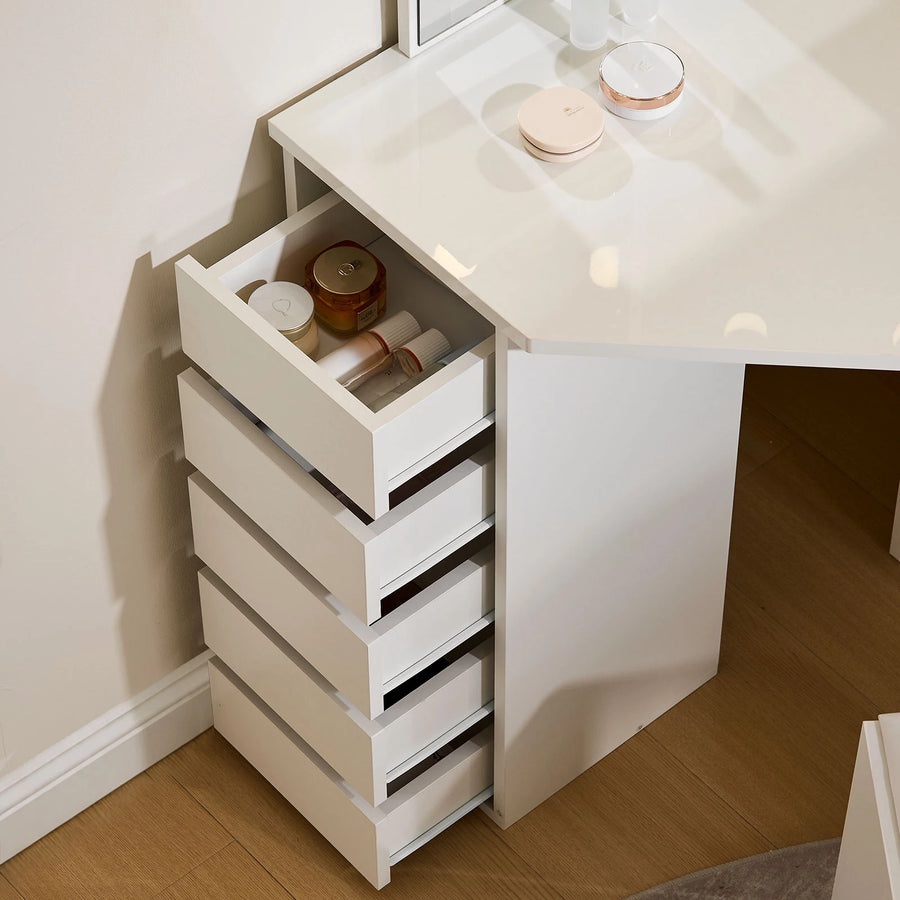 The Roze corner vanity table
