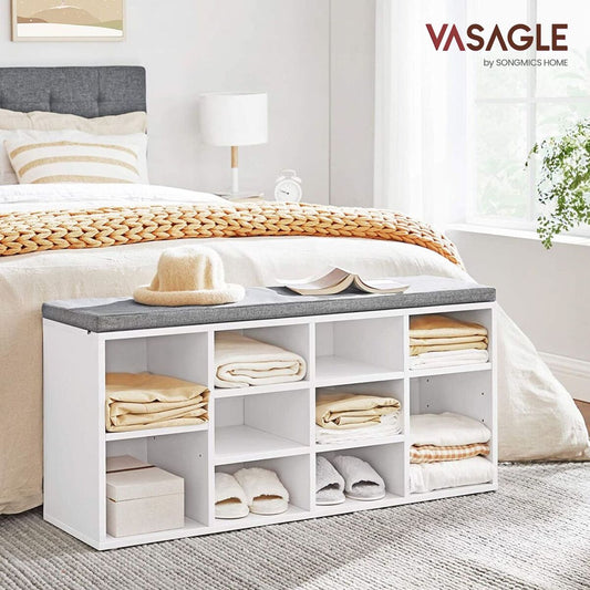 Vasagle Storage Shoe Bench 10 Compartments