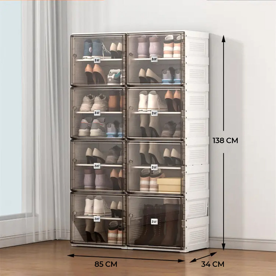 Portable Folding Storage Organizer Cabinet