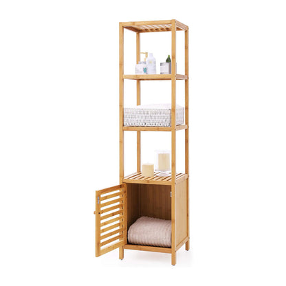 4 Tiers Bamboo Storage Cabinet