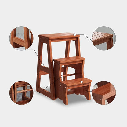 Bamboo Ladder Stool