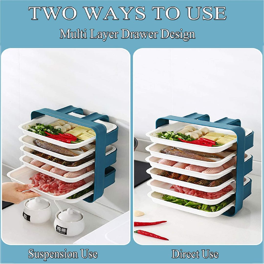 Kitchen Preparation Plates Set Rack