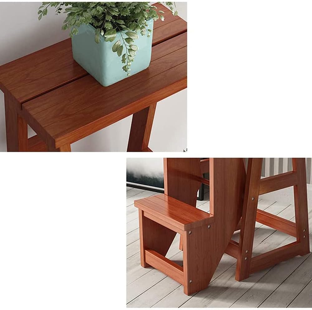 Bamboo Ladder Stool