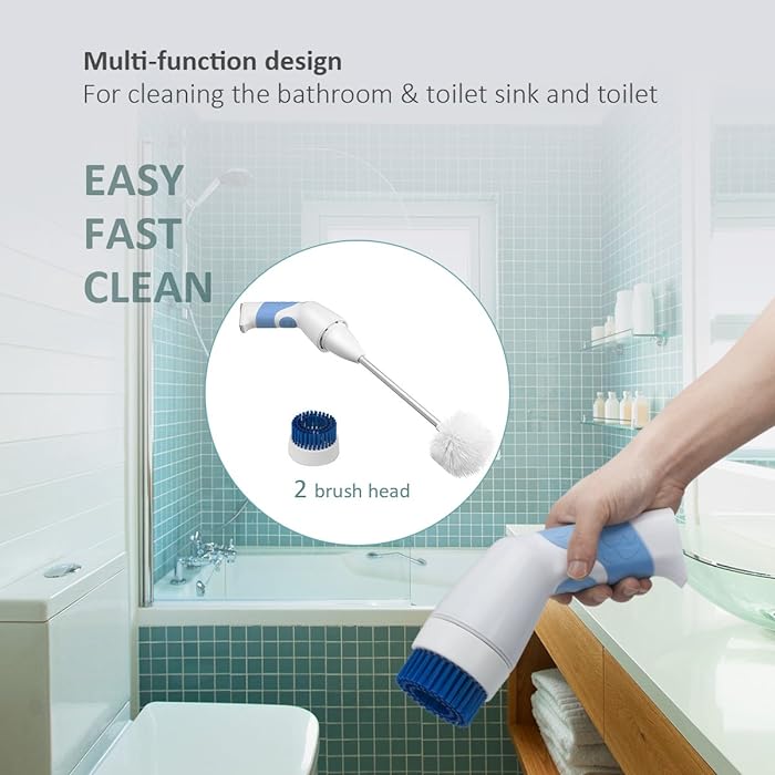 2-in-1 electric bathroom brush