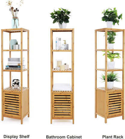 4 Tiers Bamboo Storage Cabinet