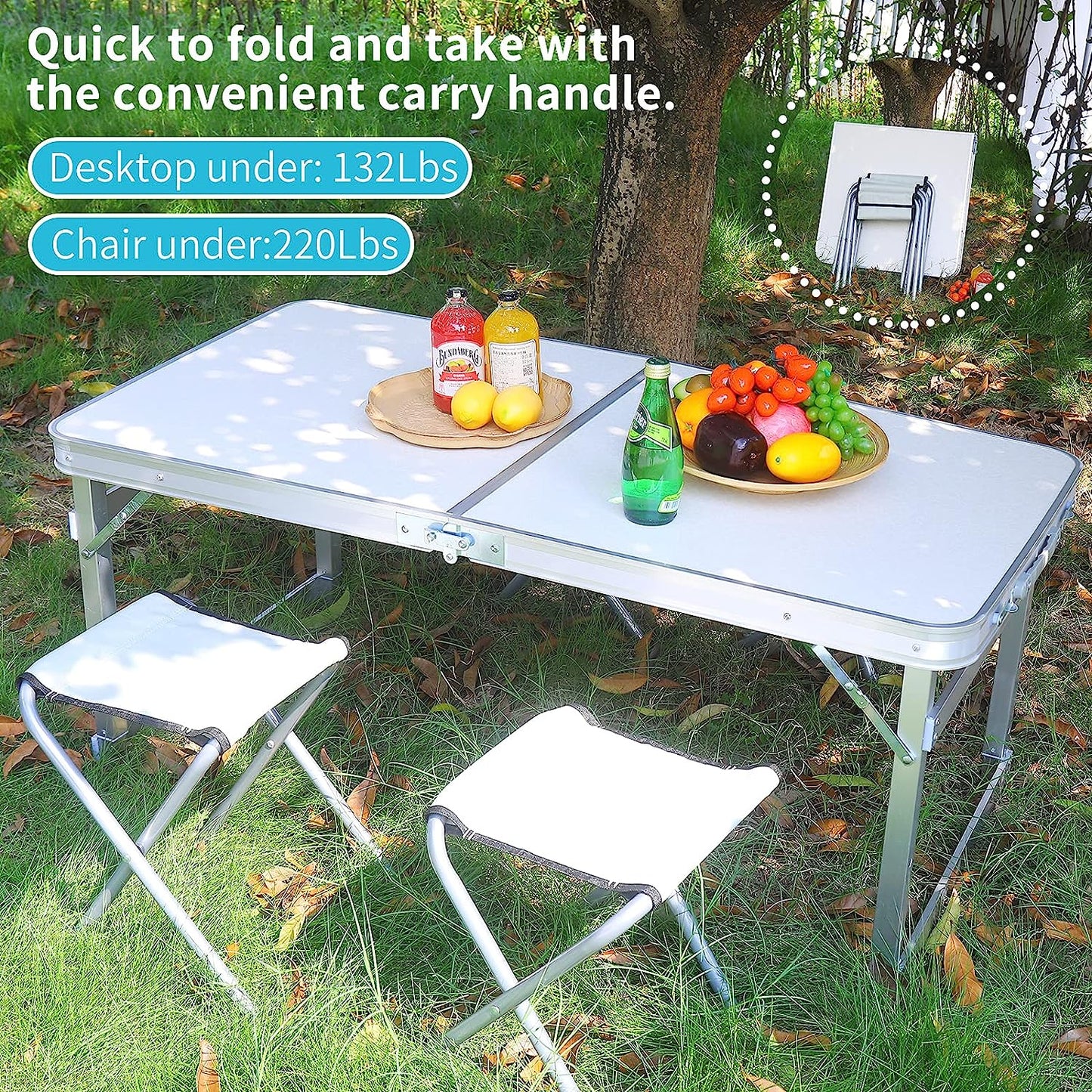 Camping Table Set with Chairs