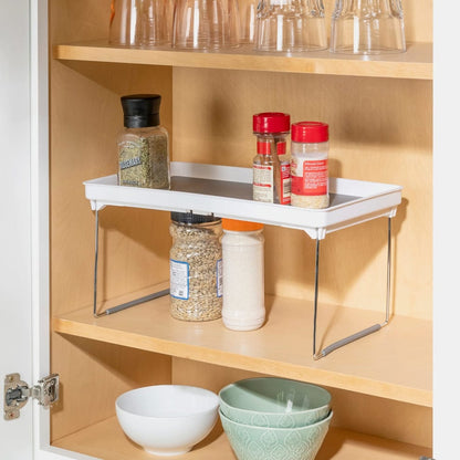 Foldable Rubber Lined Plastic Kitchen Organizer Rack