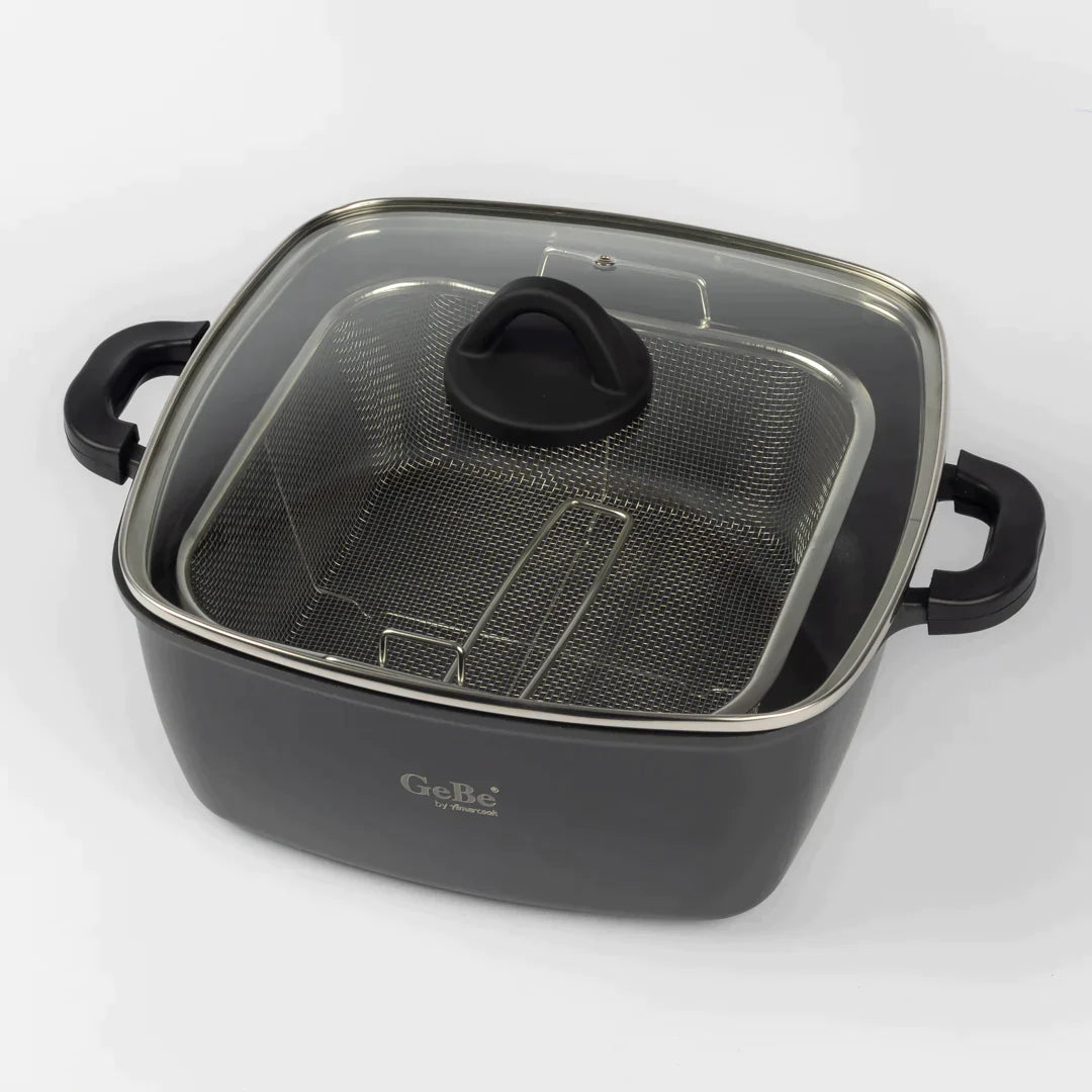 VENUS FRYER POT WLID & FRYING BASKET