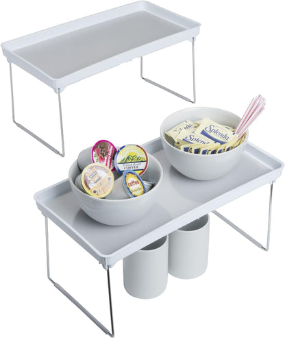 Foldable Rubber Lined Plastic Kitchen Organizer Rack