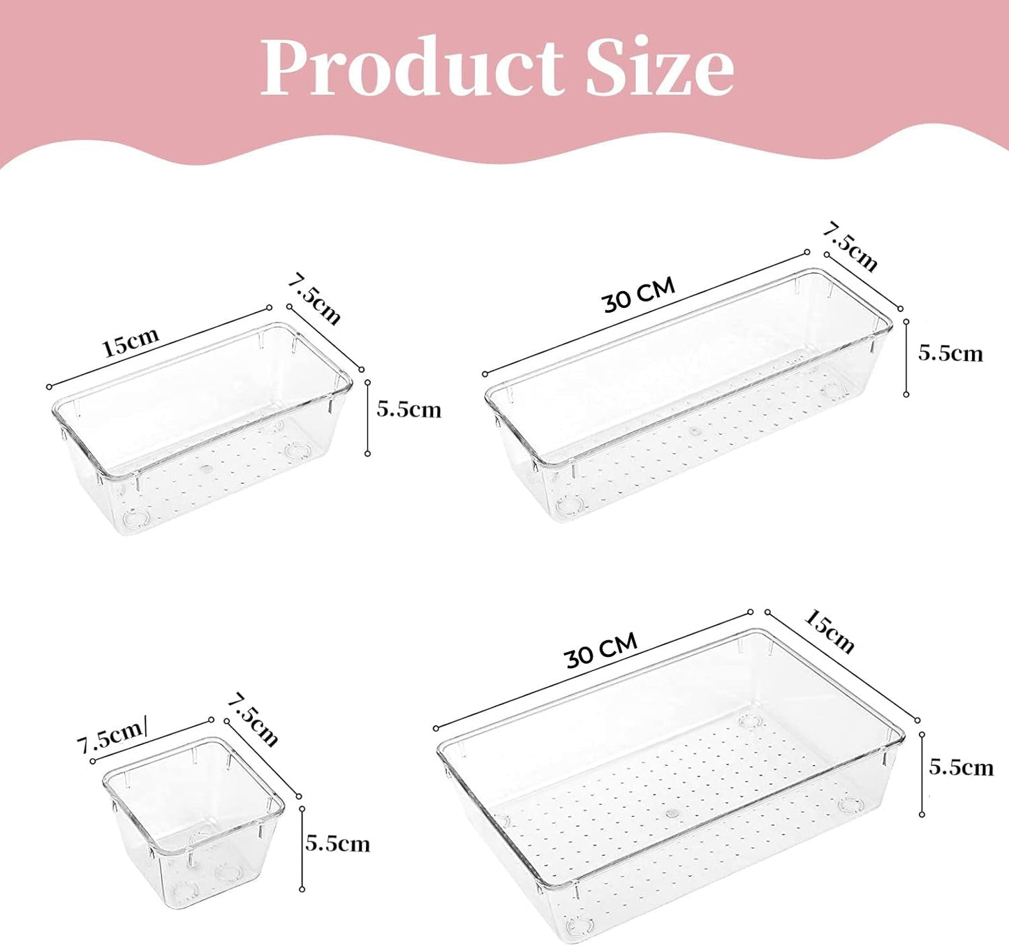 7 Pcs Makeup Organizer Drawers